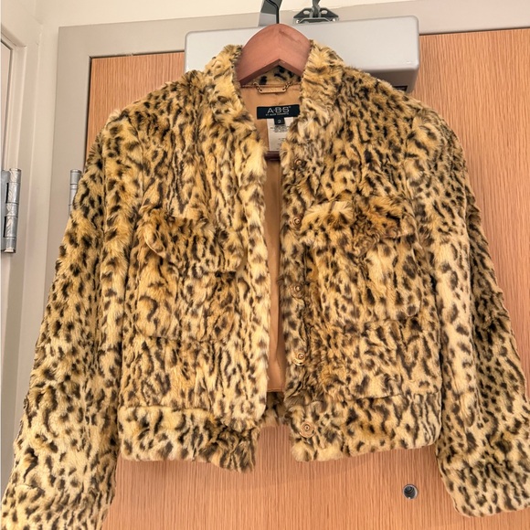 Allen B. By Allen Schwartz Jackets & Blazers - ABS Leopard Print Faux Fur Jacket